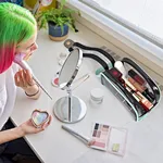 Clear travel makeup bag