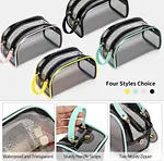 Clear travel makeup bag